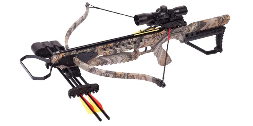 CenterPoint Tyro 4X Recurve Crossbow Package With 4x32mm Scope, Camo