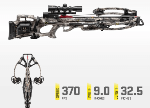 TenPoint Titan M1 Crossbow, TrueTimber Viper - 370 FPS - Equipped with Lighted 3X Pro-View Scope - Forward-Draw Design